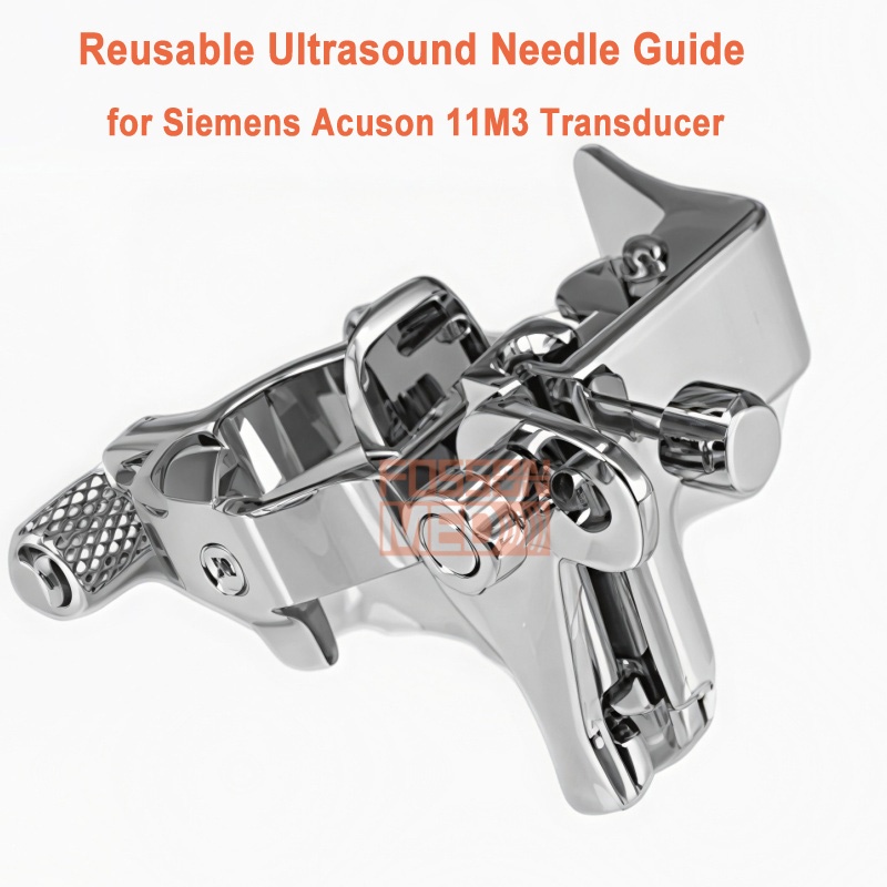 Reusable Ultrasound Biopsy Needle Guide for Siemens Acuson 11M3 Probe