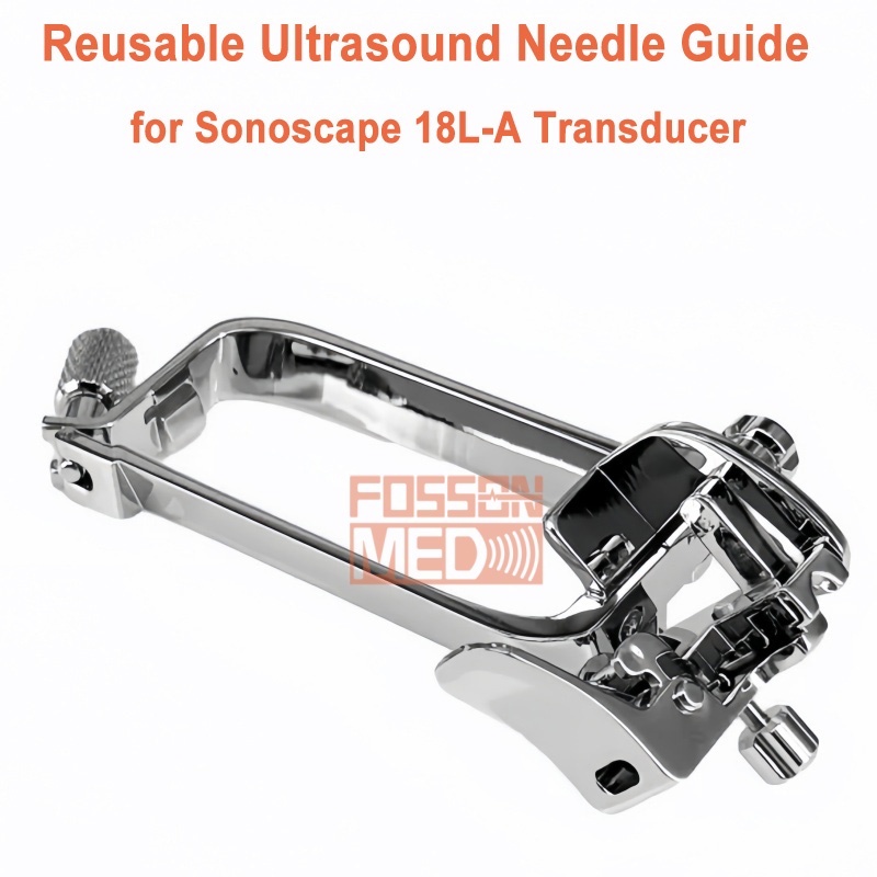 Reusable Ultrasound Biopsy Needle Guide for Sonoscape 18L-A Probe