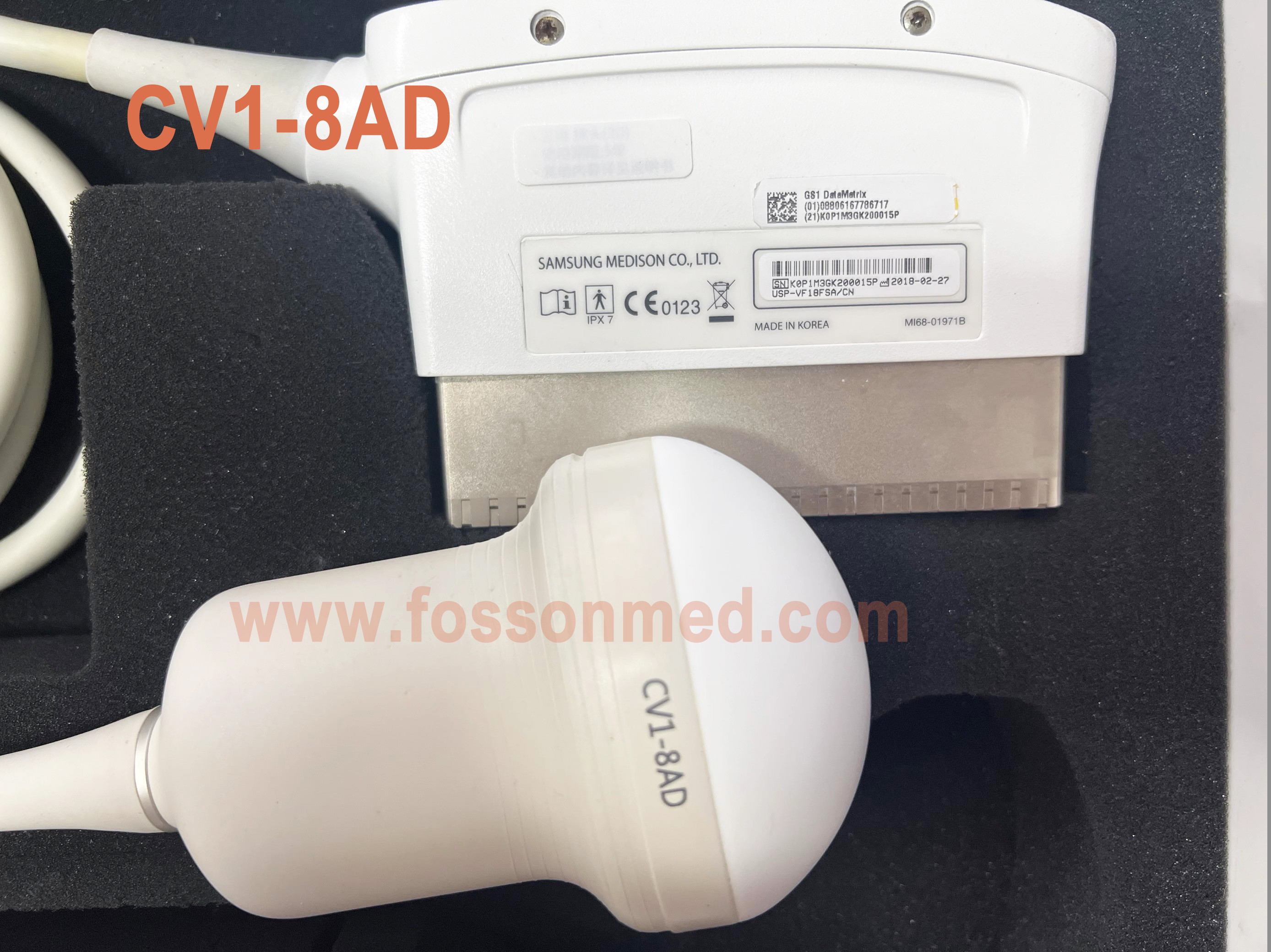 Original Used Samsung Medison CV1-8AD 4D Volume Ultrasound Transducer for HS50 / HS60 / V7