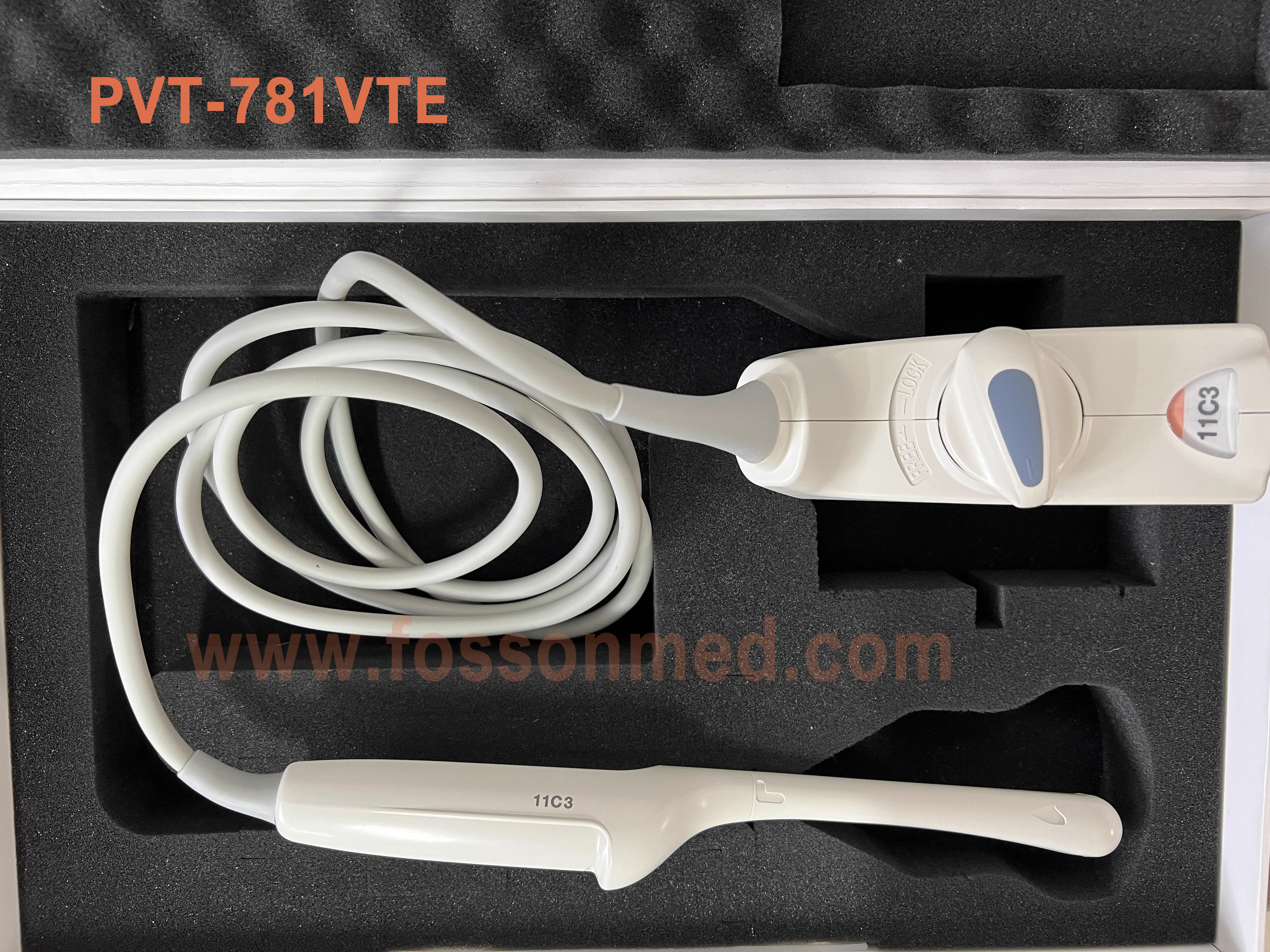 Original Used Canon Toshiba PVT-781VTE (11C3) Multi-Frequency Endocavitary Ultrasound Transducer for Aplio 300 / 500 / i600 / i700 / i800 / i900CV