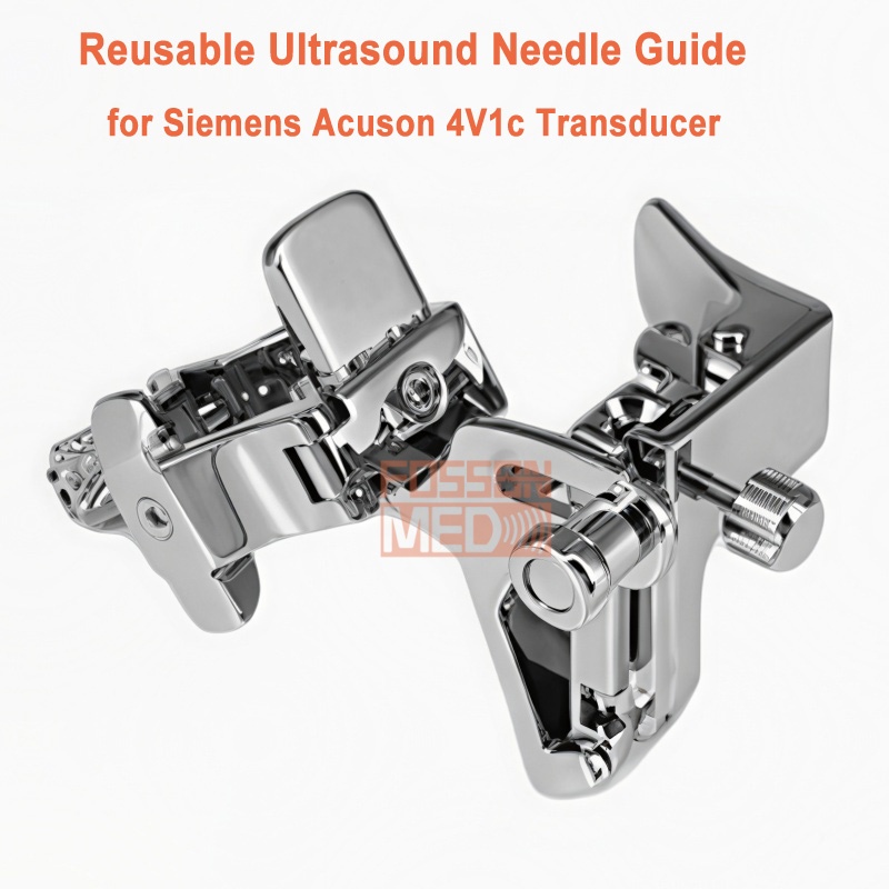 Reusable Ultrasound Biopsy Needle Guide for Siemens Acuson 4V1C Probe
