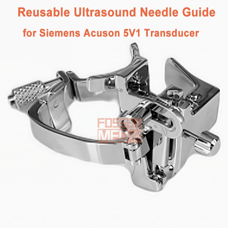 Reusable Ultrasound Biopsy Needle Guide for Siemens Acuson 5V1 Probe