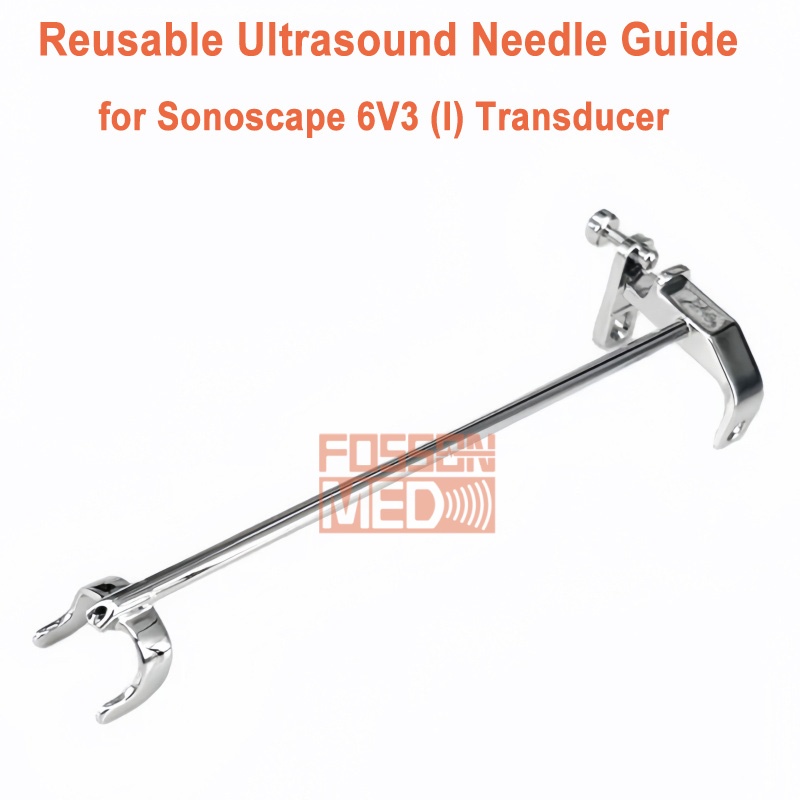 Reusable Ultrasound Biopsy Needle Guide for Sonoscape 6V3 Probe