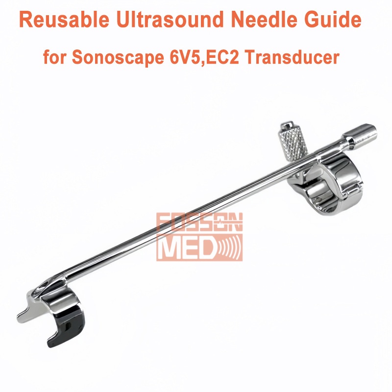 Reusable Ultrasound Biopsy Needle Guide for Sonoscape 6V5 EC2 Probe