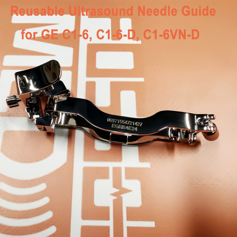 Reusable Ultrasound Biopsy Needle Guide for GE C1-6 C1-6-D C1-6VN-D Probe