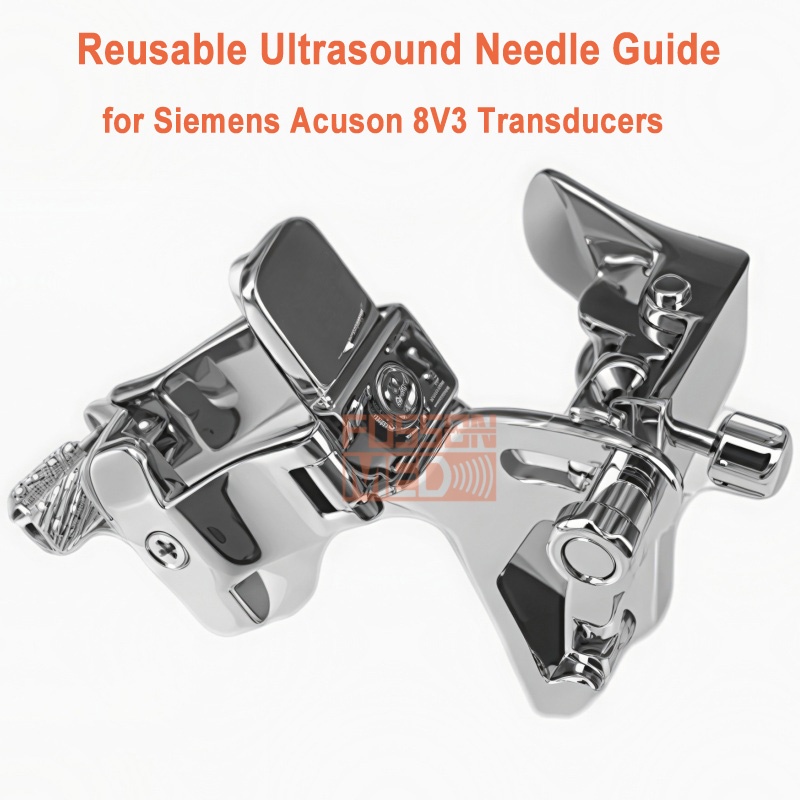 Reusable Ultrasound Biopsy Needle Guide for Siemens Acuson 8V3 Probe