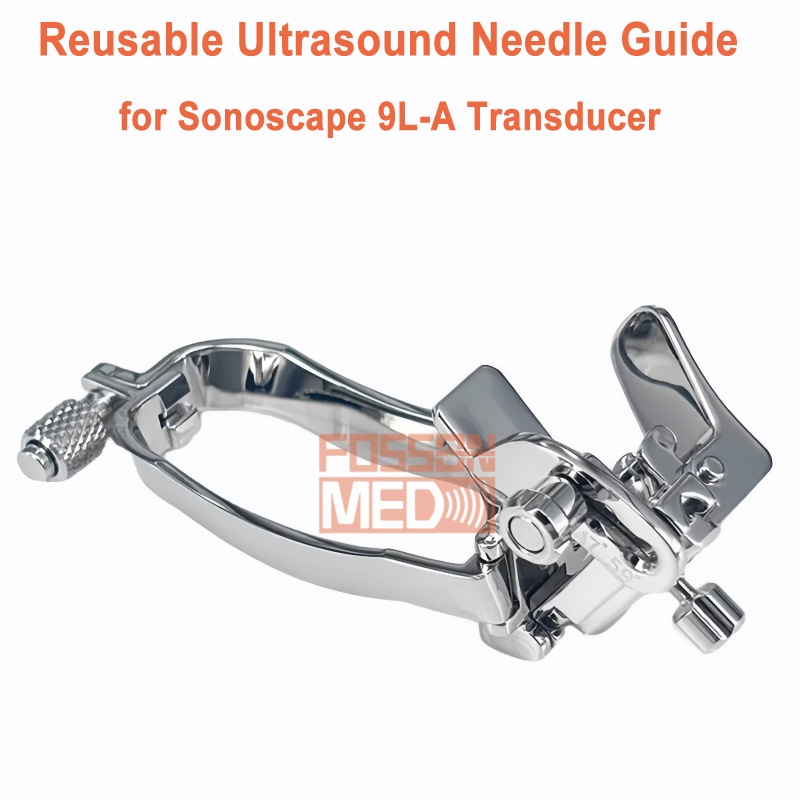 Reusable Ultrasound Biopsy Needle Guide for Sonoscape 9L-A Probe