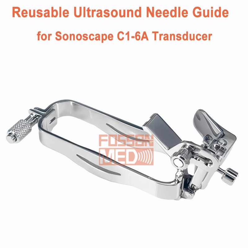 Reusable Ultrasound Biopsy Needle Guide for Sonoscape C1-6A Probe