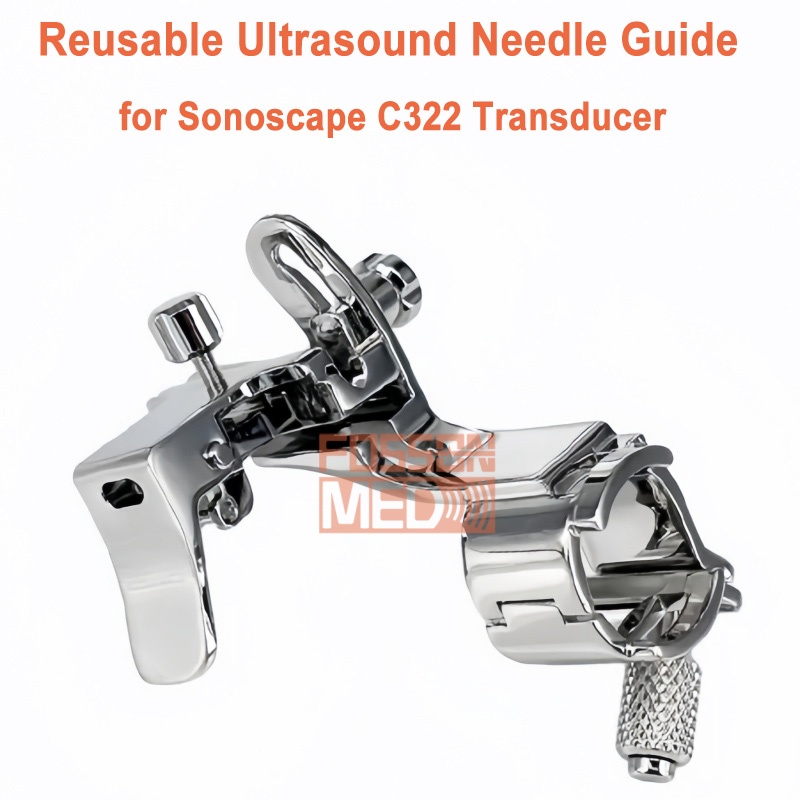 Reusable Ultrasound Biopsy Needle Guide for Sonoscape C322 Probe