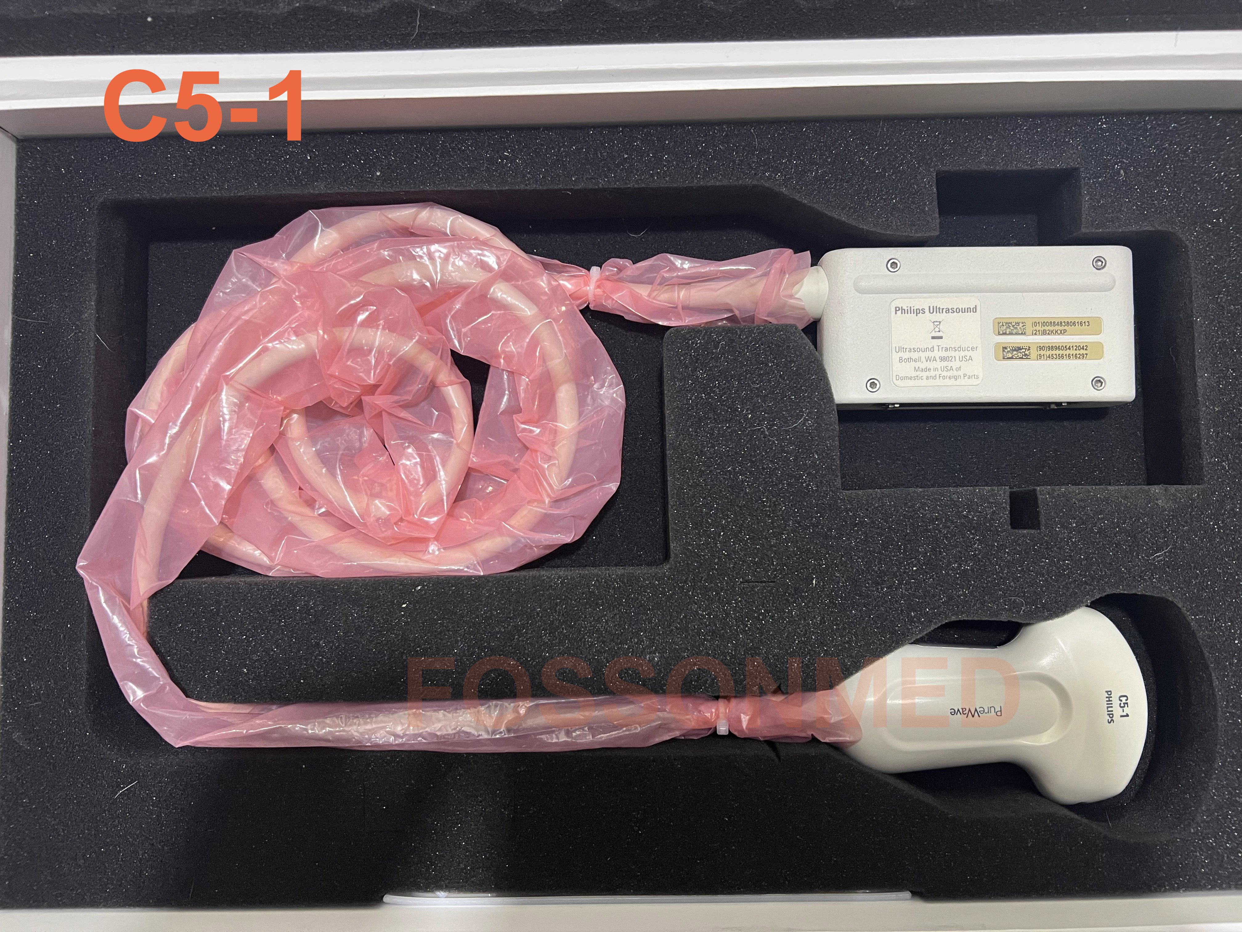 Original Used Philips C5-1 Convex Array Ultrasound Transducer for Affiniti 50 / Affiniti 70 / Epiq 5 / Epiq 7 / Epiq 7C / CX50