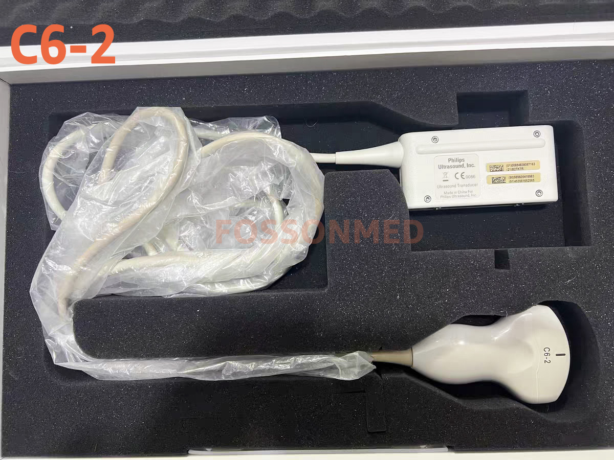 Original Used Philips C6-2 Broadband Convex Array Ultrasound Transducer for Philips Affiniti 50 , Affiniti 50W , Affiniti 70 , EPIQ 7 , EPIQ 5