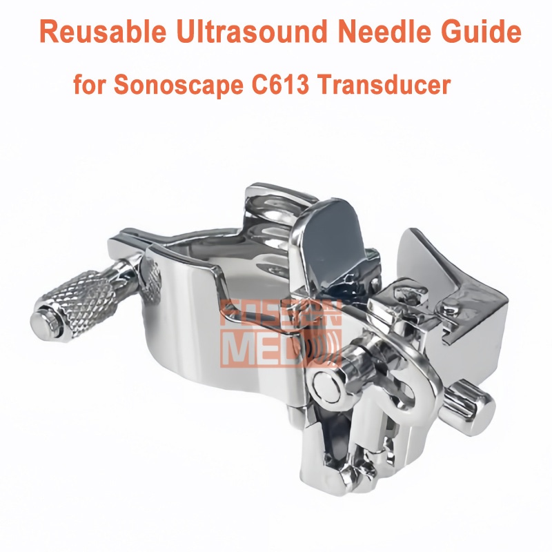 Reusable Ultrasound Biopsy Needle Guide for Sonoscape C613 Probe