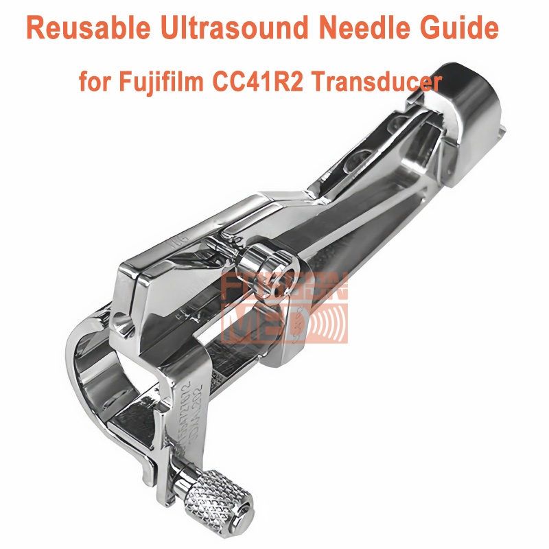 Reusable Ultrasound Biopsy Needle Guide for Fujifilm CC41R2 Probe