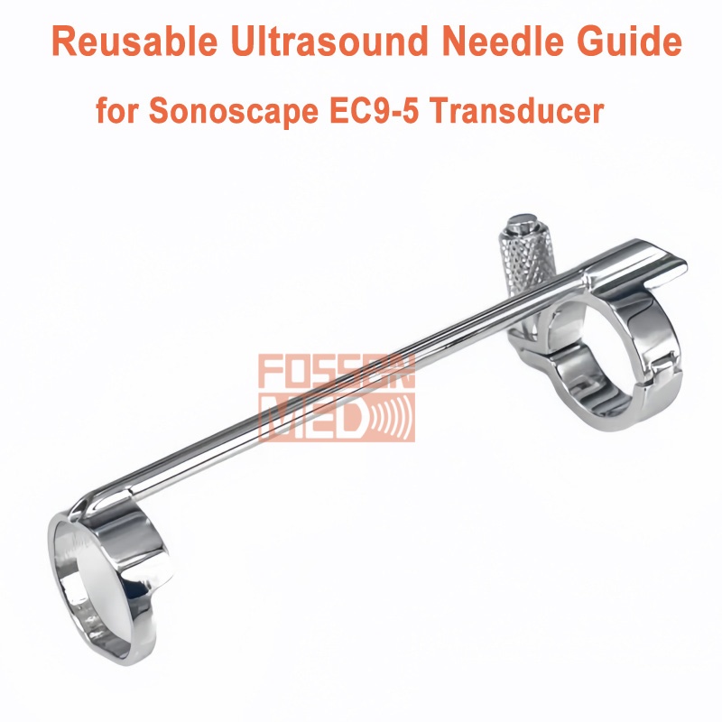 Reusable Ultrasound Biopsy Needle Guide for Sonoscape EC9-5 Probe
