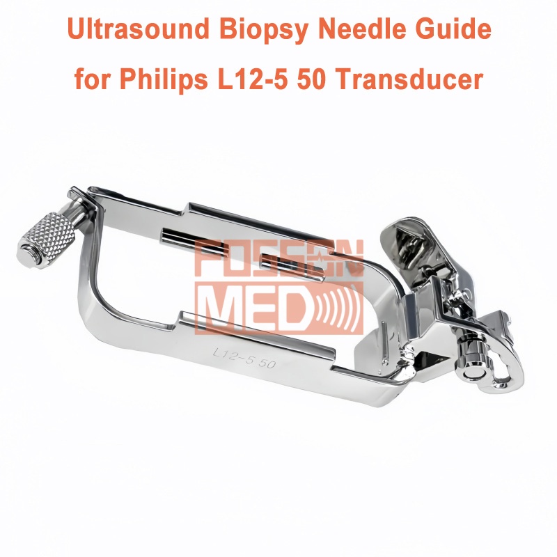 Reusable Ultrasound Biopsy Needle Guide for Philips L12-5 50 Probe