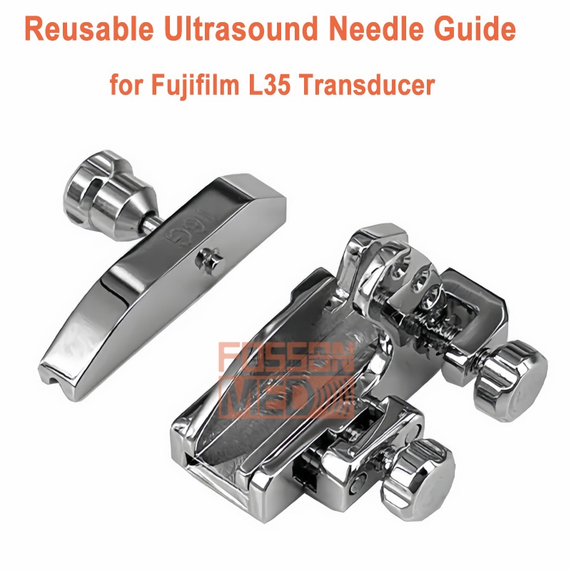Reusable Ultrasound Biopsy Needle Guide for Fujifilm L35 Probe