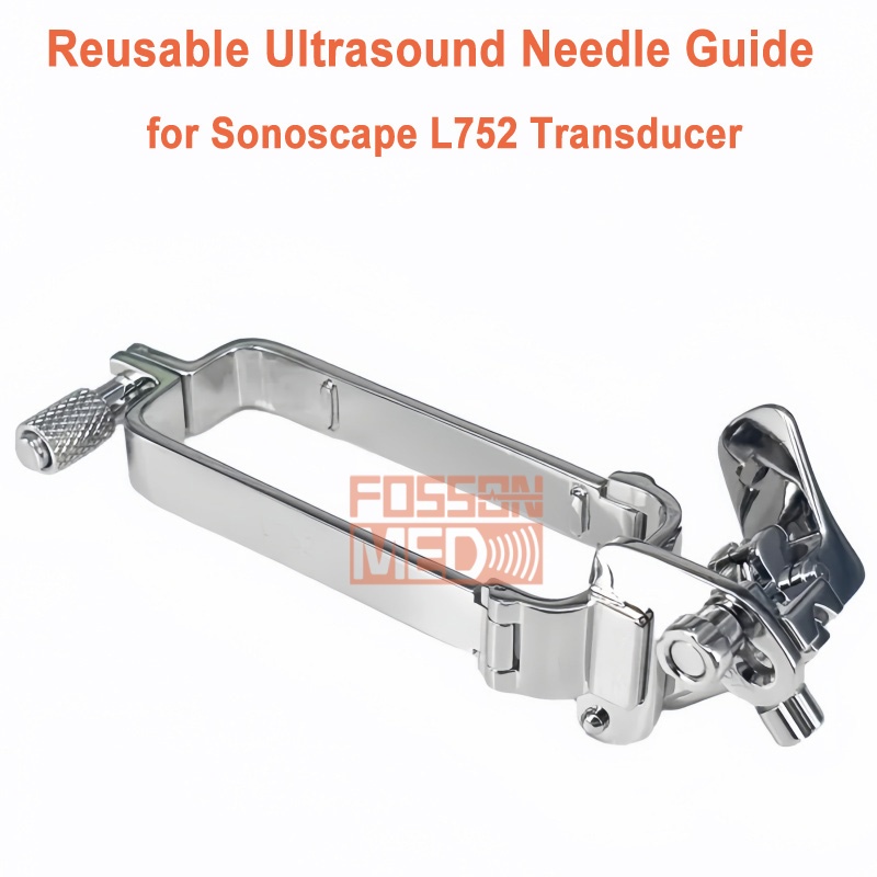 Reusable Ultrasound Biopsy Needle Guide for Sonoscape L752 Probe