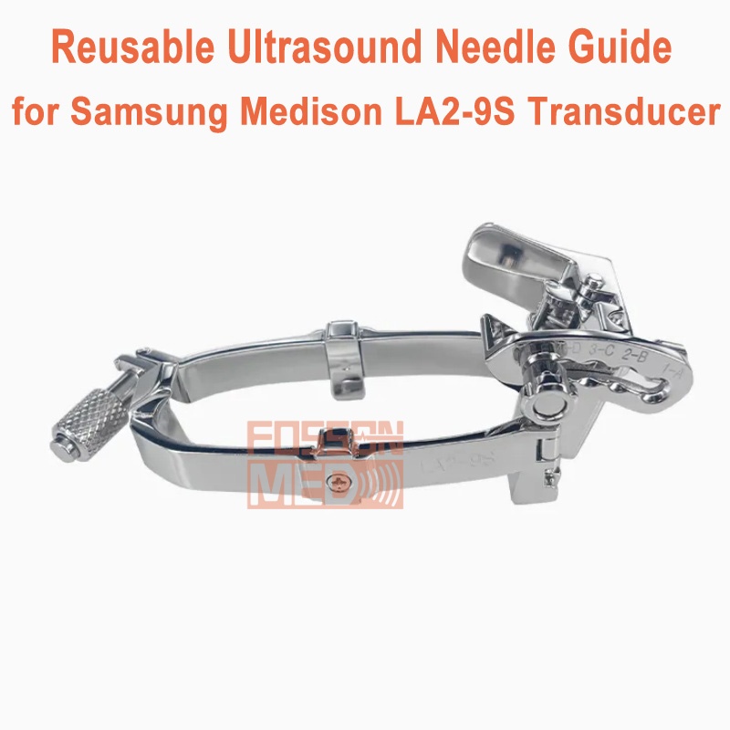 Reusable Ultrasound Biopsy Needle Guide for Samsung Medison LA2-9S Probe