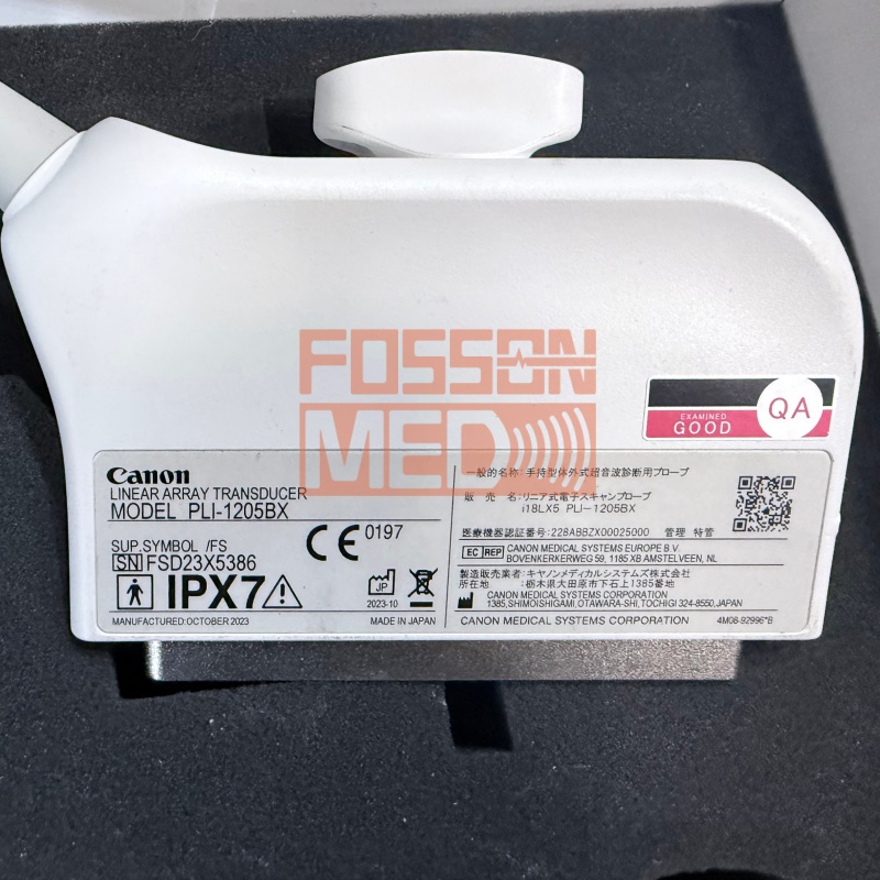 Original Used Canon Toshiba PVI-1205BX i18LX5 Linear Array Ultrasound Transducer Probe for Aplio i900 Aplio i800 Aplio i700 Aplio i600 