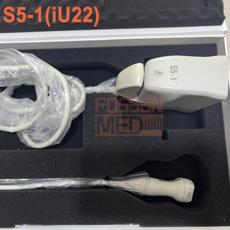 Original Used Philips S5-1 Cardiac Phased Array Ultrasound Transducer Probe for iU22 iE33
