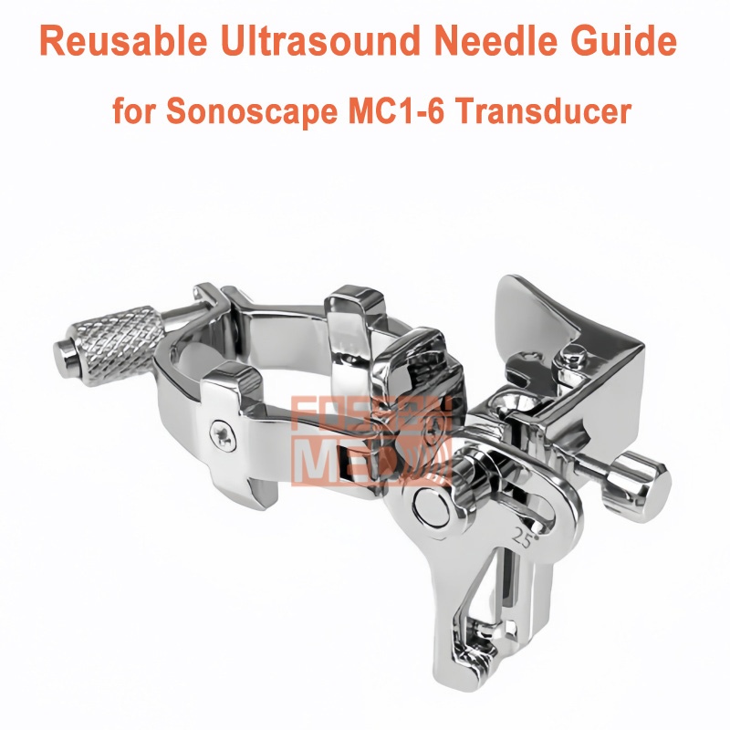 Reusable Ultrasound Biopsy Needle Guide for Sonoscape MC1-6 Probe