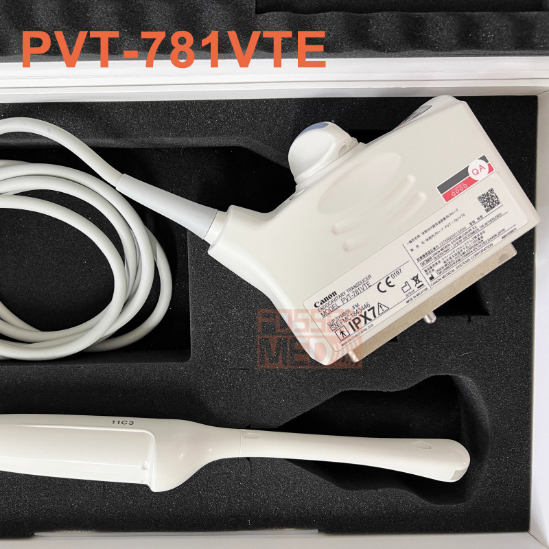 Original Used Canon Toshiba PVT-781VTE (11C3) Multi-Frequency Endocavitary Ultrasound Transducer for Aplio 300 Aplio 500 Aplio i600 Aplio i700 Aplio i800 Aplio i900CV