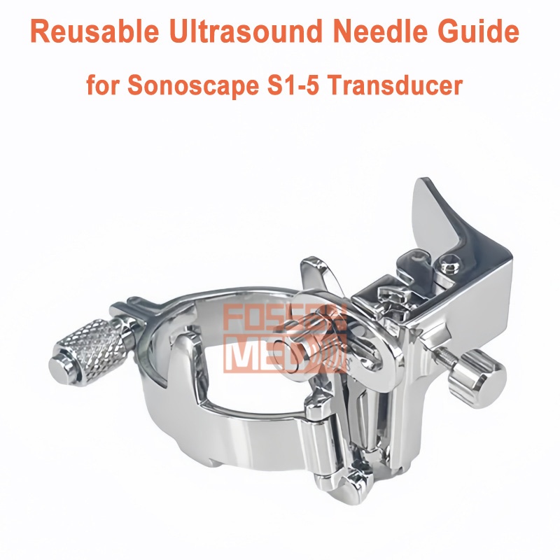 Reusable Ultrasound Biopsy Needle Guide for Sonoscape S1-5 Probe