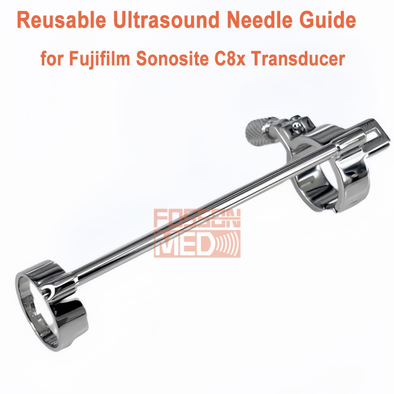 Reusable Ultrasound Biopsy Needle Guide for Fujifilm Sonosite C8x Probe