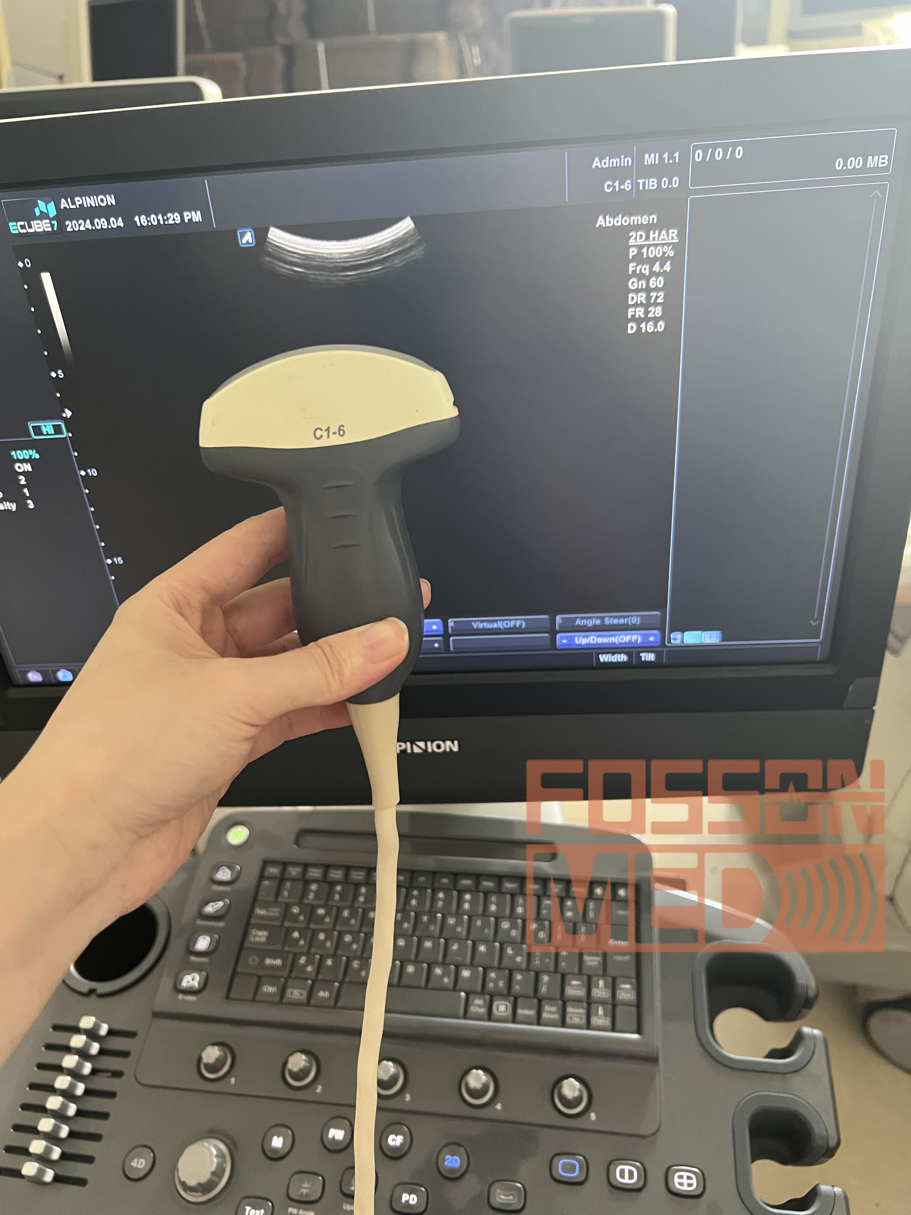 Alpinion C1-6 Convex Array Ultrasound Transducer for E cube 7 / E cube 9 ,Original