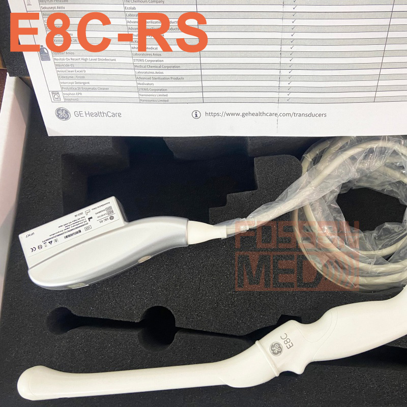  Original Used GE E8C-RS Transvaginal Ultrasound Transducer Probe for Voluson i.Voluson S6.Voluson S8.Voluson e.logiq i.logiq Book XP.Vivid S6.Vivid S5