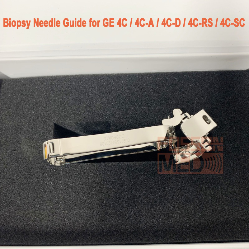 Reusable Stainless Steel Biopsy Needle Guide for GE 4C 4C-A 4C-D 4C-RS 4C-SC Ultrasound Probe 