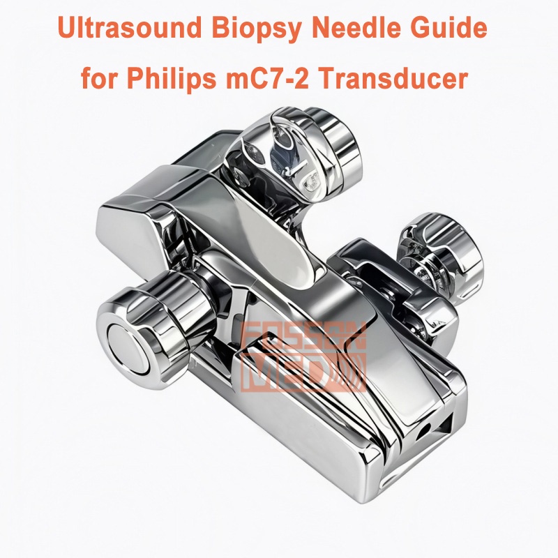 Reusable Ultrasound Biopsy Needle Guide for Philips mC7-2 Probe