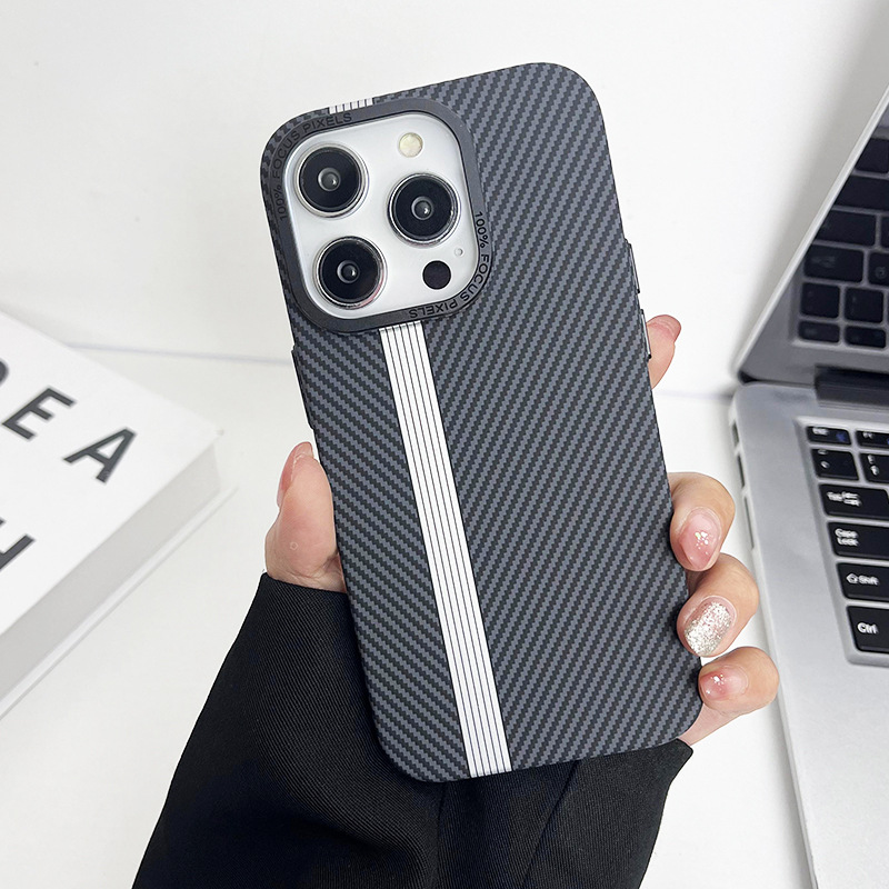 RM K15 3D embossed ultra-thin carbon fiber patterned Iphone case