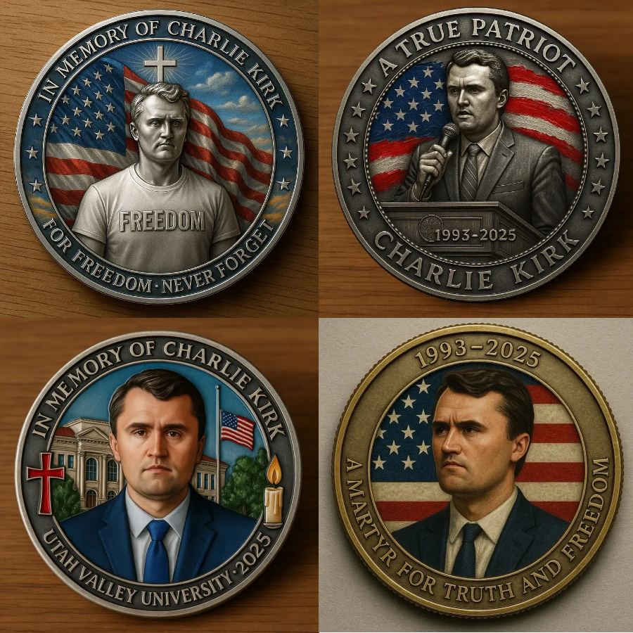 🕯️A True Patriot commemorative coin - Charlie Kirk Memorial Coin