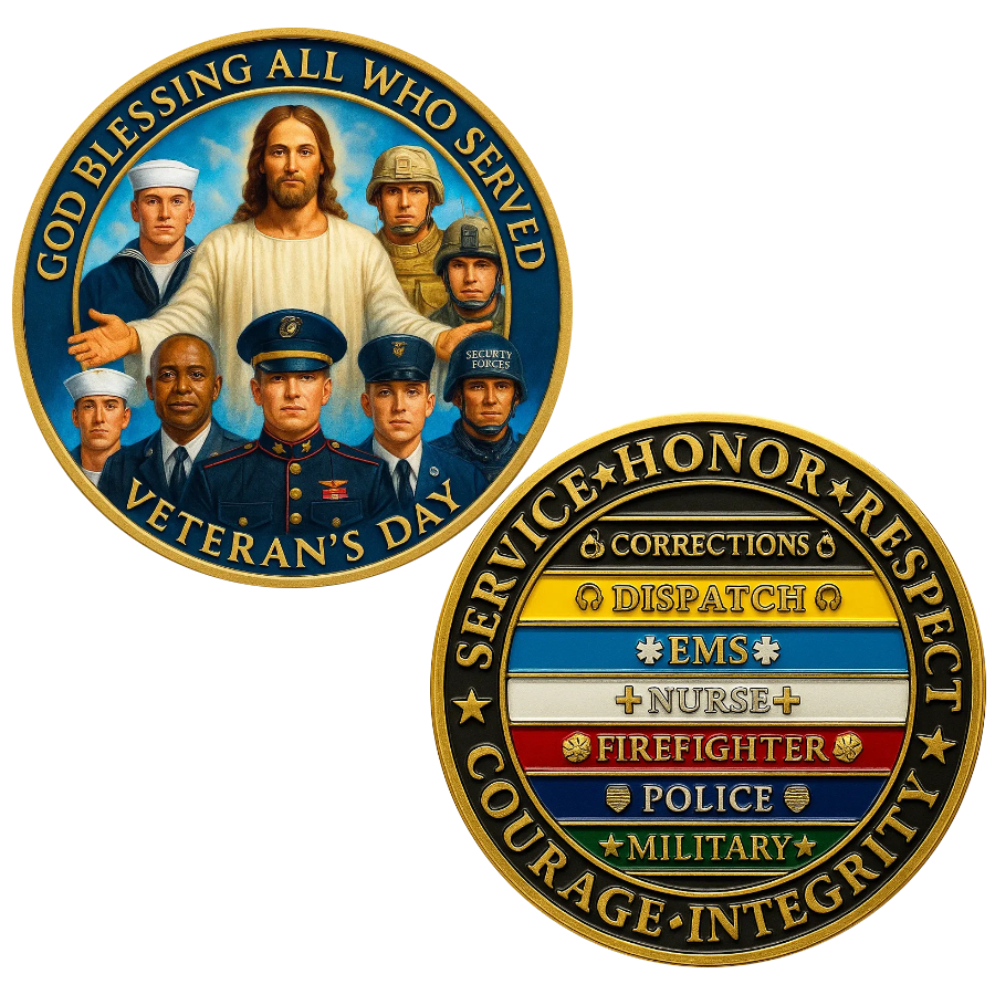 🎖️"Faith & Gratitude" Veteran’s Day Commemorative Coin