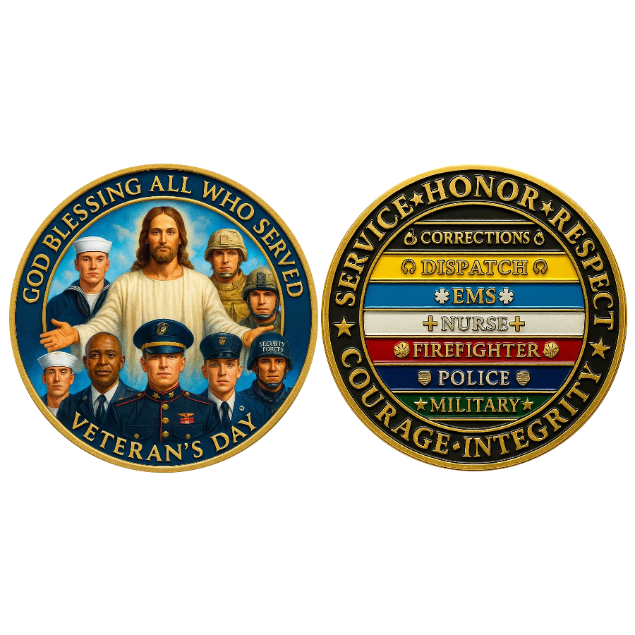 🎖️"Faith & Gratitude" Veteran’s Day Commemorative Coin