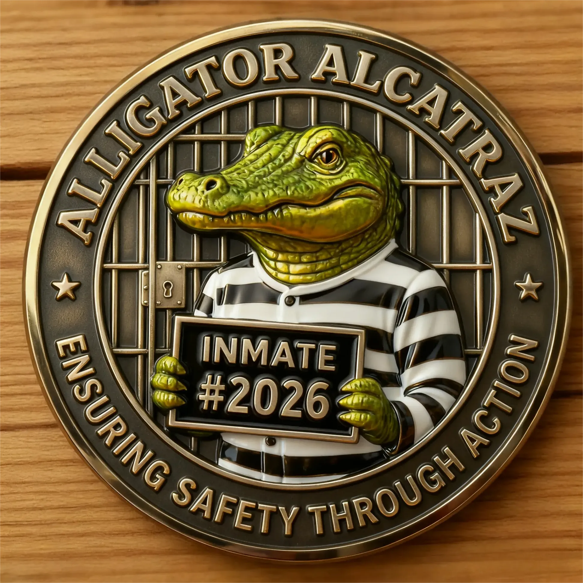 Alligator Alcatraz Doormat: Make America Safe Again【BUY 2 FREE SHIPPING】