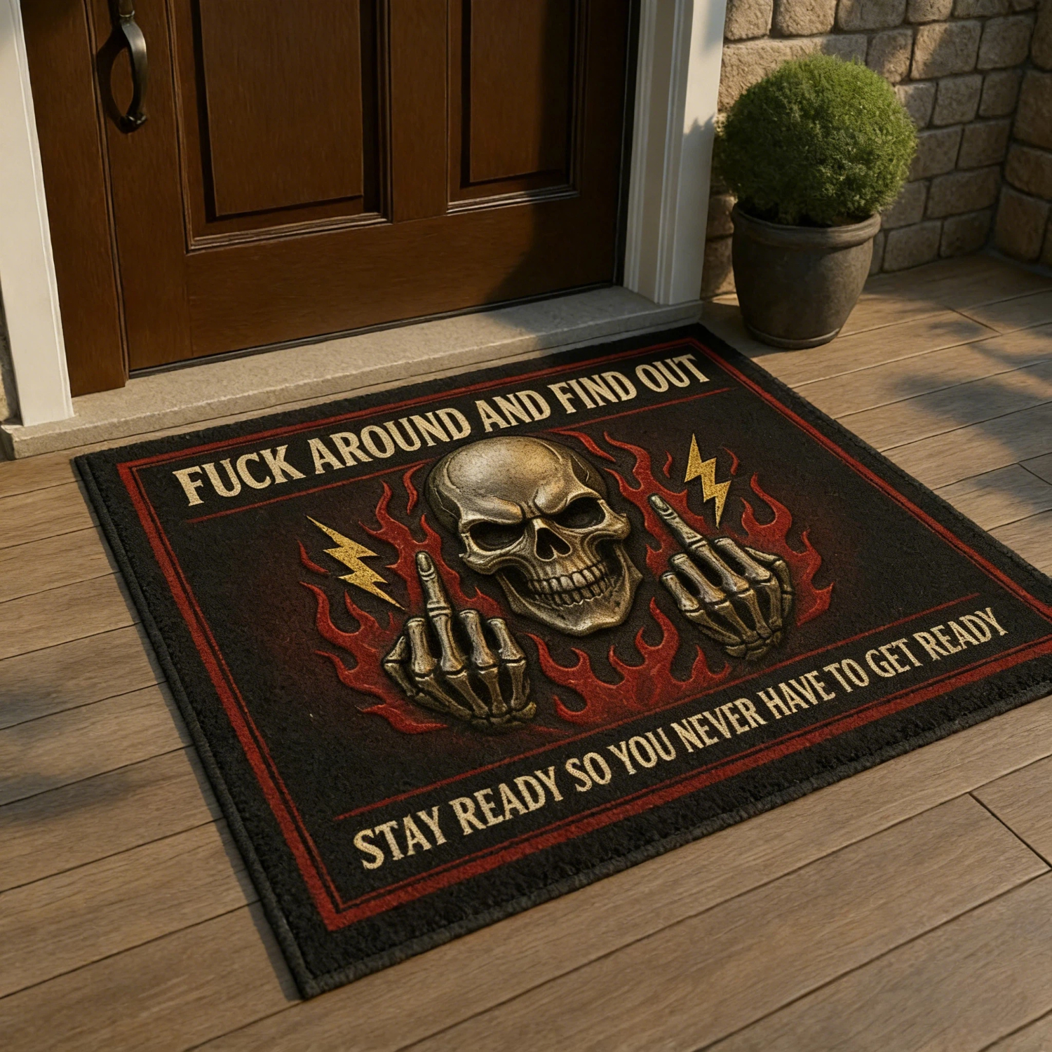 F.A.F.O. Doormat & Challenge Coin Set⚔️🔥【BUY 2 FREE SHIPPING】