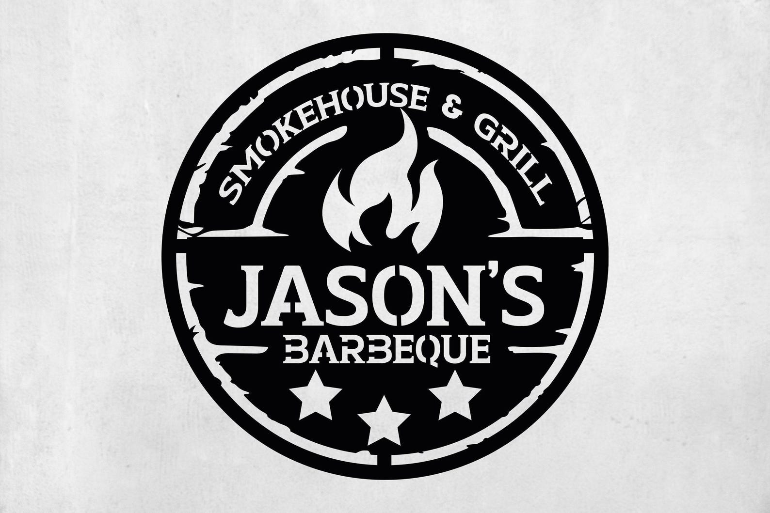 Personalized Metal BBQ Wall Sign | Custom Outdoor Grill Decor & Gift