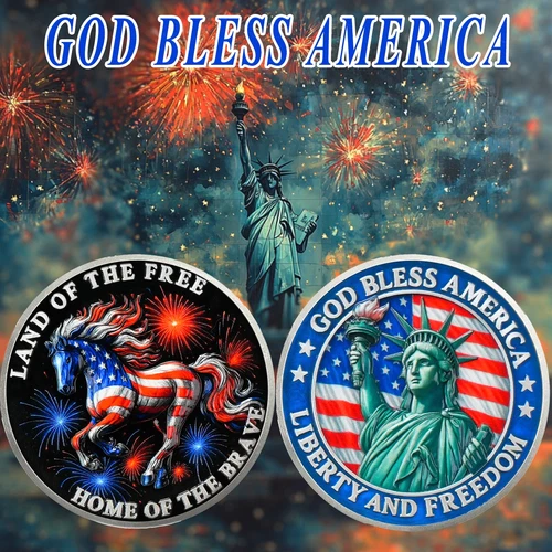 United States Challenge Coin Collection - God Bless The America Land of The Free - Picture 3 of 16