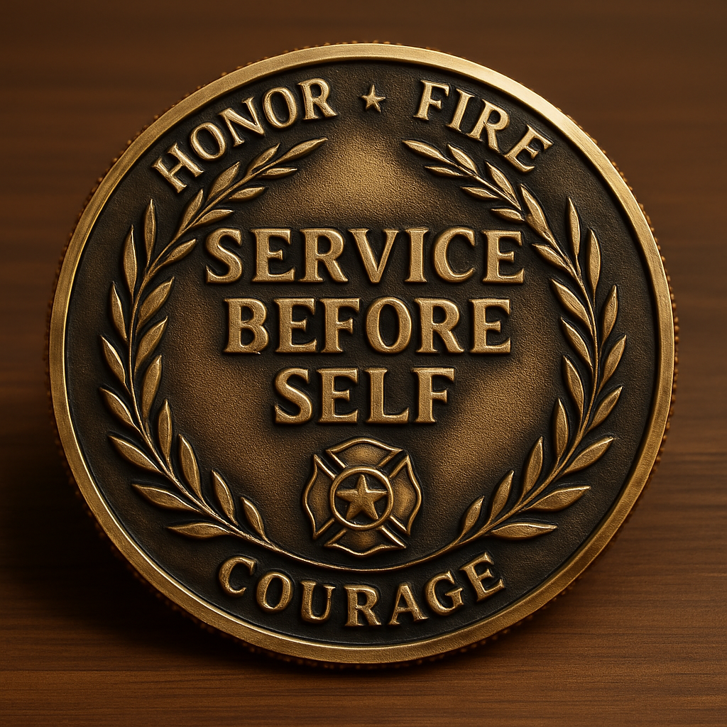 🔥 Firefighter Commemorative Challenge Coin 🔥
