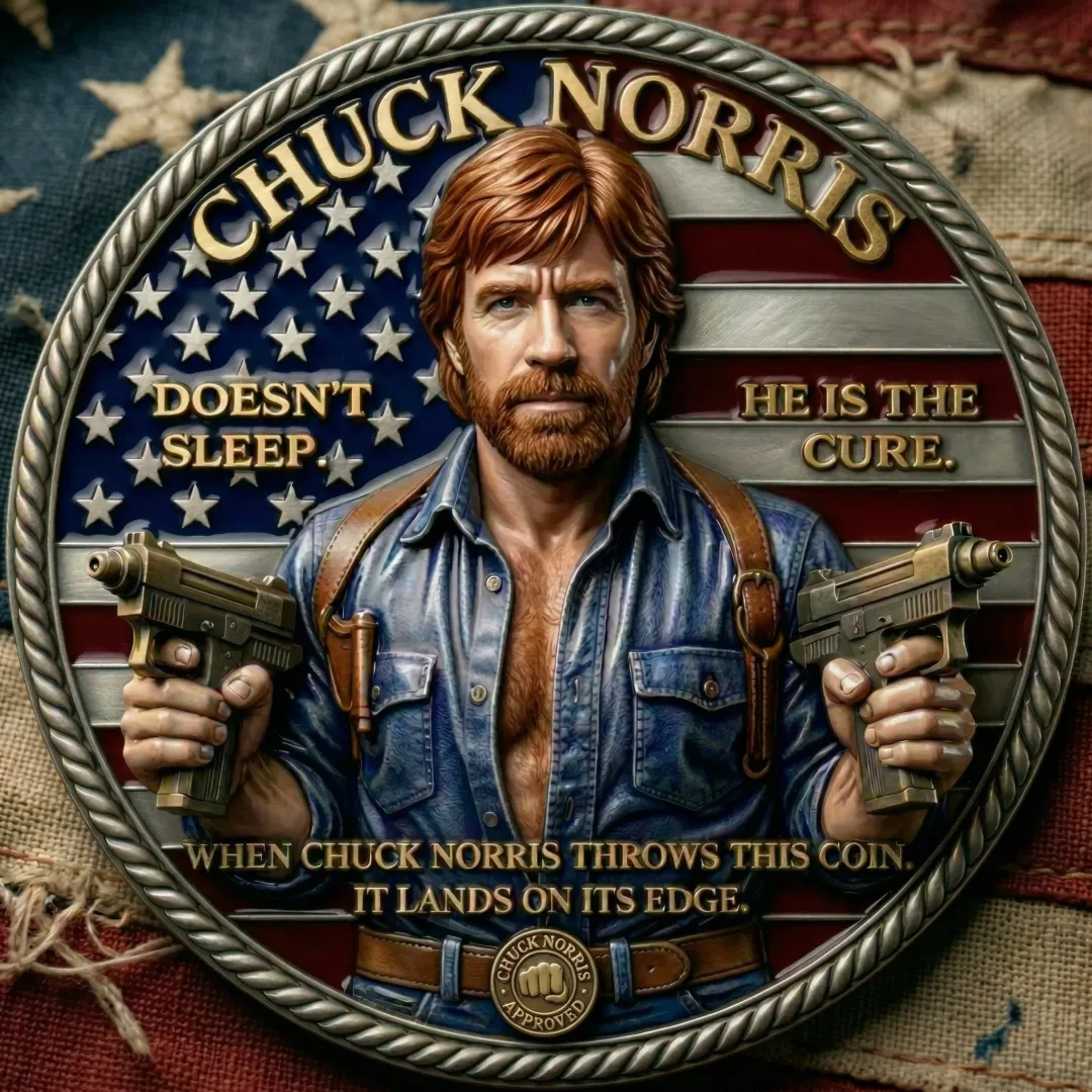 ⚡️Last Day 49% OFF - Chuck Norris Power Icon Commemorative Coin 💪