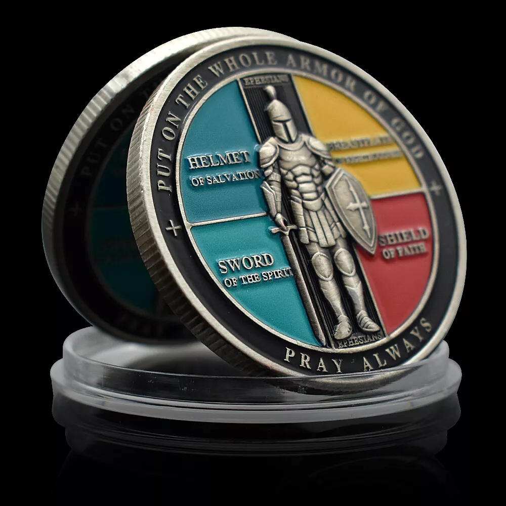 Armor of God Challenge Coin Knight Metal Crafts