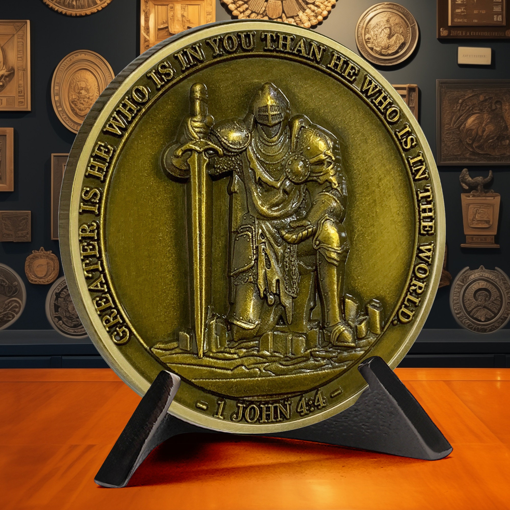 Knight Templar Christian Challenge Coin 