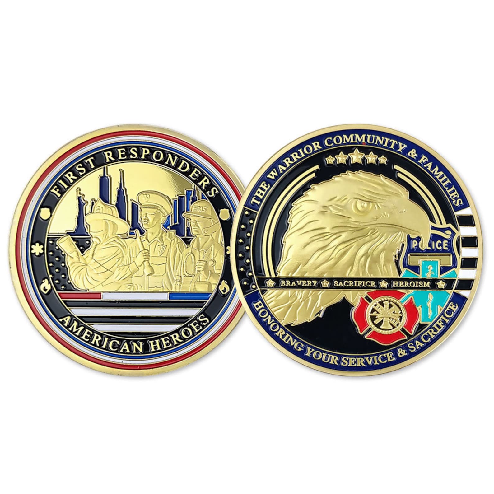 LEO Firefighter EMS Challenge Coin