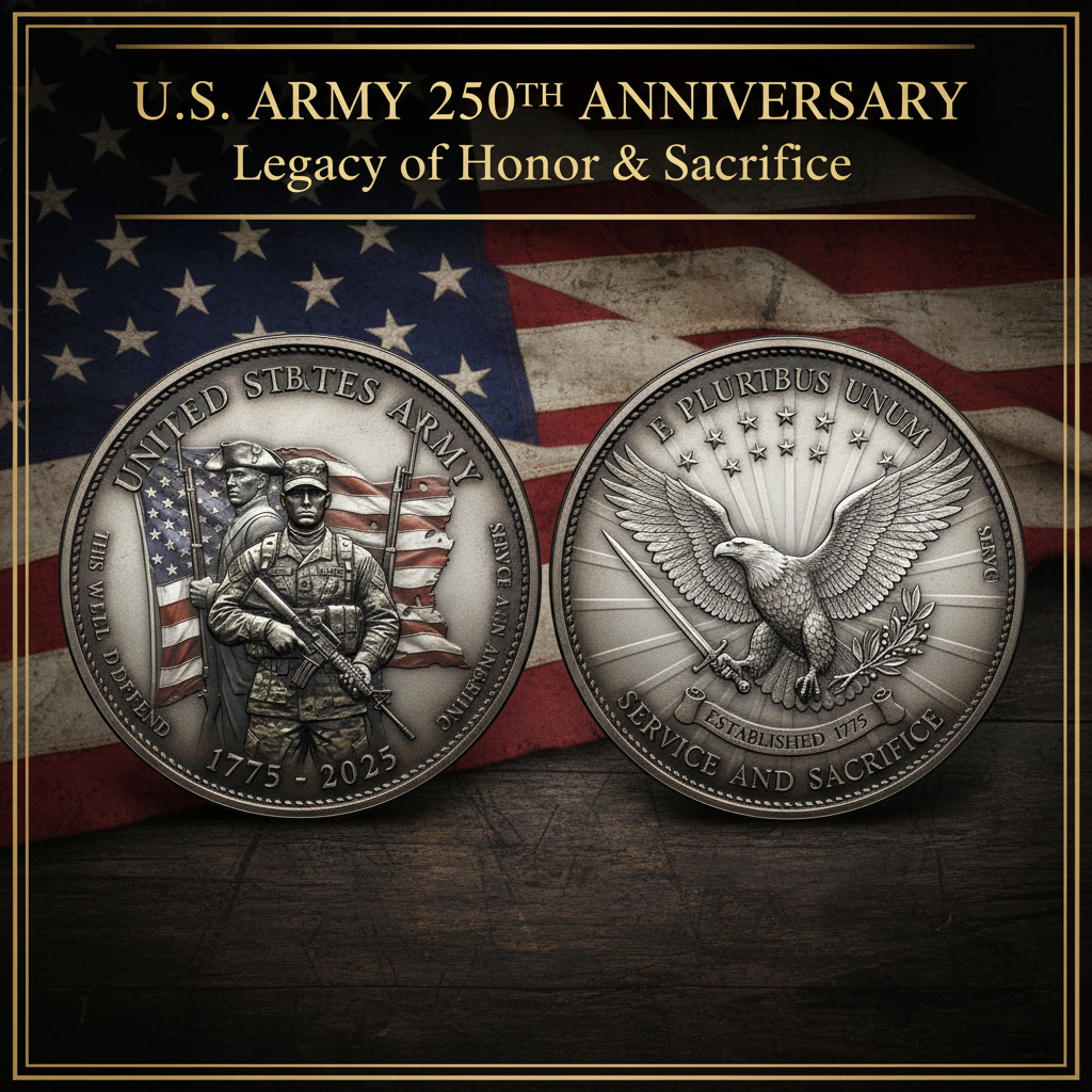🏆Honoring 250 Years of Valor: The U.S. Army 250th Anniversary Commemorative Coin