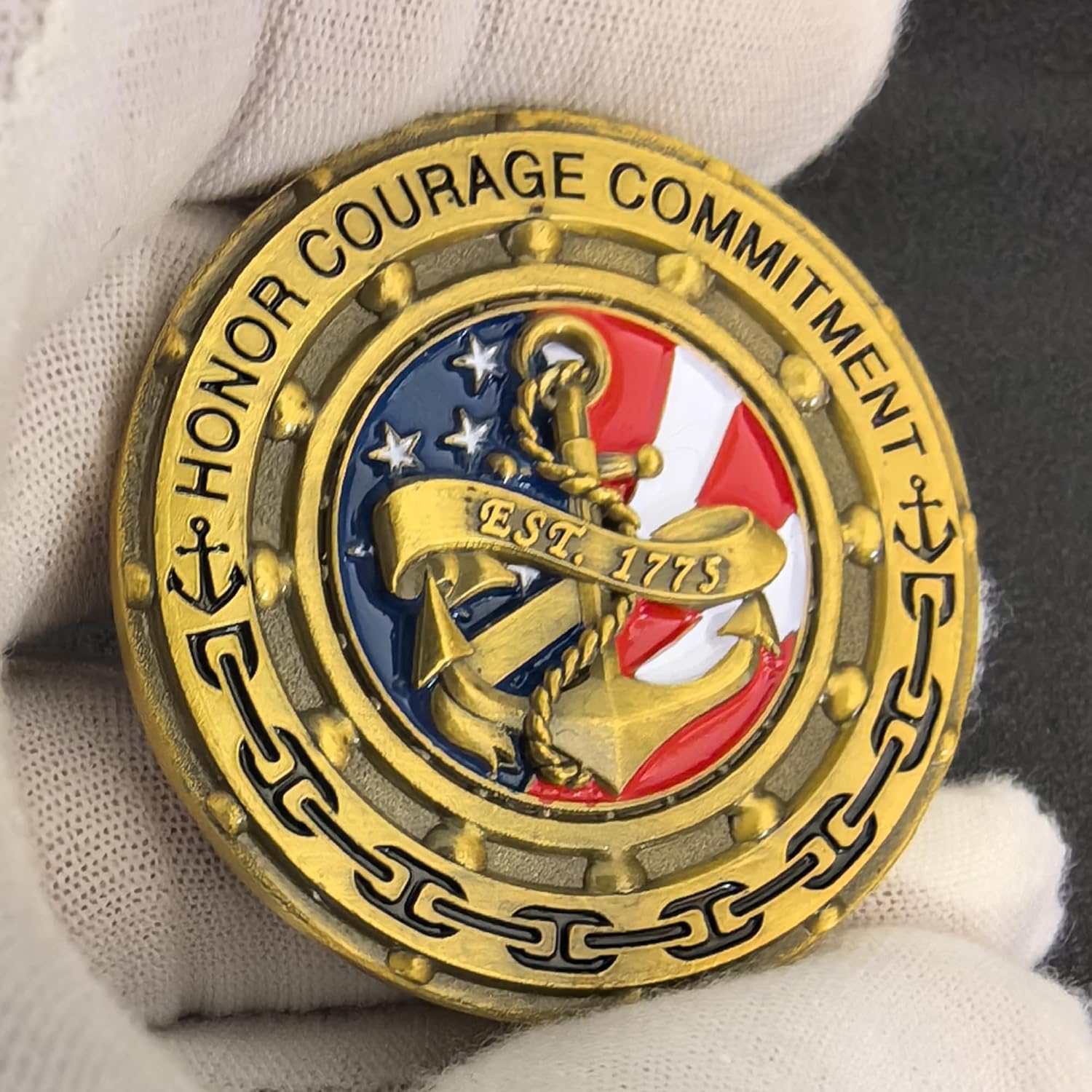 Strugglejewelry United States Sailor's Creed Challenge Coin