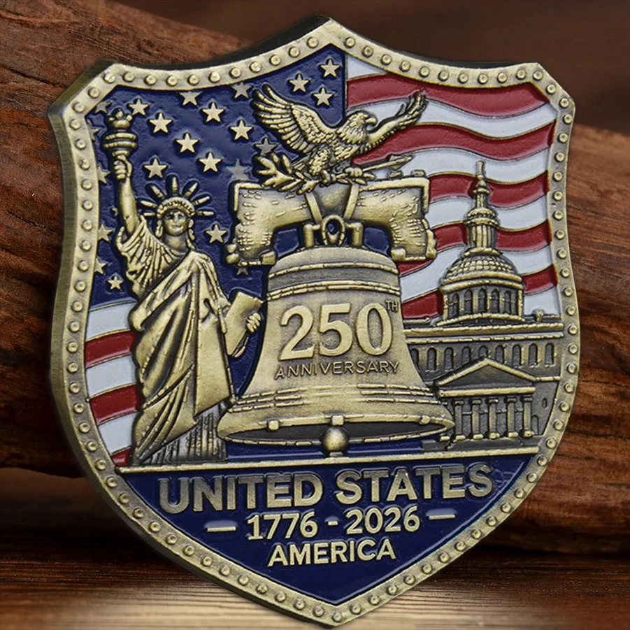 United States 250th Anniversary Challenge Shield Coin