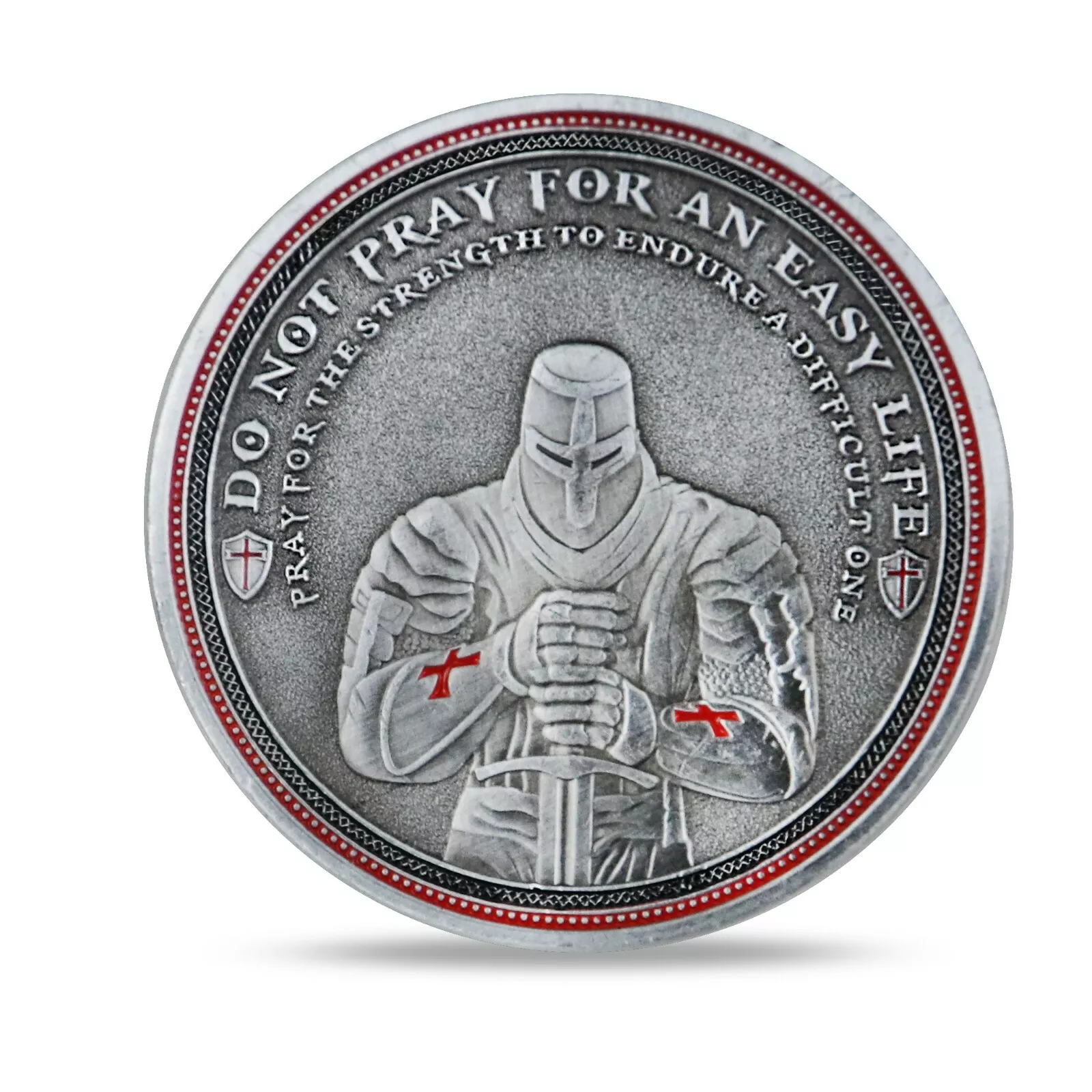 Knights Templar Cross Challenge Coin 