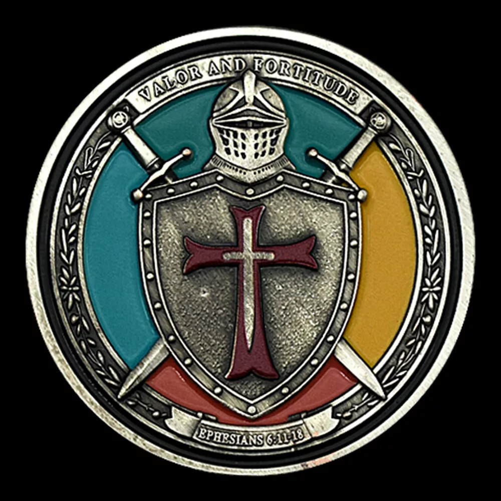 Armor of God Challenge Coin Knight Metal Crafts